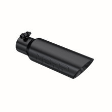 Load image into Gallery viewer, MBRP Universal Tip 3.5 O.D. Dual Wall Angled 2.5 inlet 12 length - Black Finish Tips MBRP

