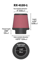 Load image into Gallery viewer, K&amp;N Universal X-Stream Clamp-On Air Filter 3.313in Flg ID/4.875in Base OD/4in Top OD/4.25in H Air Filters - Universal Fit K&amp;N Engineering   
