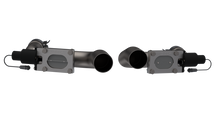 Load image into Gallery viewer, QTP 11-18 Dodge Challenger/Charger 5.7L 2.5in 304SS Aggressor Cutout Dual Mid Pipes Exhaust Cutouts QTP
