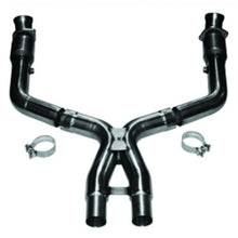 Load image into Gallery viewer, Kooks 11-14 Ford Mustang GT 5.0L 4V 3in x 2 3/4in OEM Cat X Pipe Kooks HDR Req X Pipes Kooks Headers

