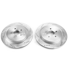 Load image into Gallery viewer, Power Stop 16-19 Lexus RX350 Rear Evolution Drilled &amp; Slotted Rotors - Pair Brake Rotors - Slot &amp; Drilled PowerStop   
