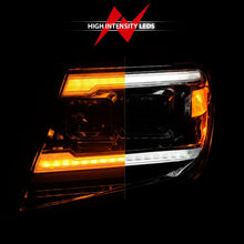 Load image into Gallery viewer, ANZO 09-20 Nissan Frontier Chrome Projector Plank Style DRL w/ Switchback &amp; Sequential LED DRL Headlights ANZO
