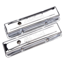 Load image into Gallery viewer, Edelbrock Valve Cover Signature Series Chevrolet 1959-1986 262-400 CI V8 Tall Chrome Valve Covers Edelbrock
