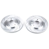 Power Stop 95-96 Buick Regal Front Evolution Drilled & Slotted Rotors - Pair Brake Rotors - Slot & Drilled PowerStop