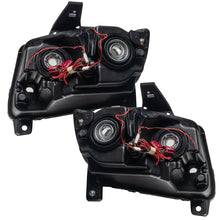 Load image into Gallery viewer, Oracle 11-13 Jeep Grand Cherokee Pre-Assembled Halo Headlights (Non HID) Chrome - Red Headlights ORACLE Lighting   
