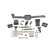 BMR 05-14 S197 Mustang Body Mount Watts Link Rod End/Poly w/ Adj. Axle Clamps - Black Hammertone Diff Braces BMR Suspension