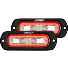 Load image into Gallery viewer, Rigid Industries SR-L Series Flush Mount LED Spreader Pair w/ Red Halo - Universal Light Bars &amp; Cubes Rigid Industries
