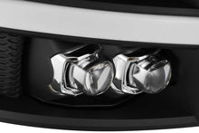 Load image into Gallery viewer, AlphaRex 07-13 Chevy 1500HD NOVA LED Proj Headlights Plank Style Matte Blk w/Activ Light/Seq Signal Headlights AlphaRex
