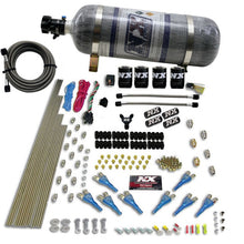 Load image into Gallery viewer, Nitrous Express 8 Cyl Shark Direct Port 4 Solenoids Nitrous Kit (200-600HP) w/Composite Bottle Nitrous Systems Nitrous Express
