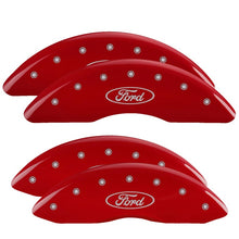 Load image into Gallery viewer, MGP 4 Caliper Covers Engraved Front &amp; Rear ST Red finish silver ch Caliper Covers MGP
