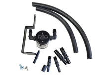 Load image into Gallery viewer, J&amp;L 99-04 Ford Mustang GT Passenger Side Oil Separator 3.0 - Black Anodized Oil Separators J&amp;L
