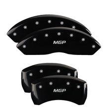 Load image into Gallery viewer, MGP 4 Caliper Covers Engraved Front Mustang Engraved Rear GT Yellow finish black ch Caliper Covers MGP
