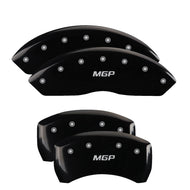 MGP 4 Caliper Covers Engraved Front Lincoln Engraved Rear MKX Black finish silver ch Caliper Covers MGP