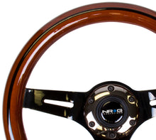 Load image into Gallery viewer, NRG Classic Wood Grain Steering Wheel (310mm) Dark Wood &amp; Black Line Inlay w/Blk Chrome 3-Spoke Ctr. Steering Wheels NRG

