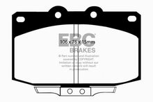 Load image into Gallery viewer, EBC 86-89 Mazda RX7 2.4 (1.3 Rotary)(Vented Rear Rotors) Redstuff Front Brake Pads Brake Pads - Performance EBC   
