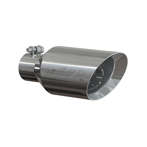 MBRP Universal Tip 4.5 O.D. Dual Walled Angled Rolled End 2.5 Inlet 12in Length - T304 Steel Tubing MBRP   