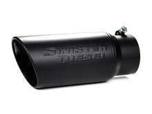 Load image into Gallery viewer, Sinister Diesel Universal Black Ceramic Coated Stainless Steel Exhaust Tip (4in to 5in) Tips Sinister Diesel
