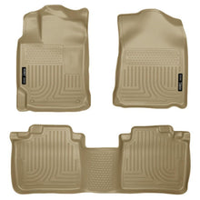Load image into Gallery viewer, Husky Liners 10-13 Lexus RX350/RX450h WeatherBeater Tan Front &amp; 2nd Seat Floor Liners Floor Mats - Rubber Husky Liners
