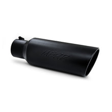 Load image into Gallery viewer, MBRP Universal Tip 6in OD Rolled End 4in Inlet 18in L Black Coated Exhaust Tip Tips MBRP   
