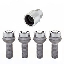 Load image into Gallery viewer, McGard Wheel Lock Bolt Set - 4pk. (Radius Seat) M12X1.5 / 17mm Hex / 27.9mm Shank Length - Chrome Wheel Bolts McGard
