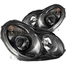 Load image into Gallery viewer, ANZO 2001-2007 Mercedes Benz C Class W203 Projector Headlights Black Headlights ANZO
