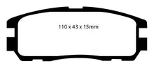 Load image into Gallery viewer, EBC 96-98 Acura SLX 3.2 Greenstuff Rear Brake Pads Brake Pads - Performance EBC   
