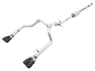 AWE Tuning 4th Gen GM 1500 5.3L 0FG Catback Split Rear Exit (w/ Bumper Cutouts) - Quad Diamond Tips Catback AWE Tuning   