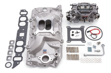 Load image into Gallery viewer, Edelbrock Manifold And Carb Kit Performer RPM Big Block Chevrolet Oval Port Natural Finish Intake Manifolds Edelbrock
