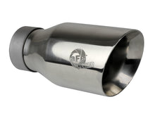 Load image into Gallery viewer, aFe MACH Force-Xp Univ 304 SS Double-Wall Clamp-On Exhaust Tip - Polished - 3in Inlet - 4.5in Outlet Tips aFe
