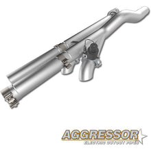 Load image into Gallery viewer, QTP 17-18 Ford Raptor EC/CC 2.5in 304SS Aggressor Cutout Dual Mid Pipes Exhaust Cutouts QTP
