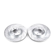 Power Stop 07-15 Mazda CX-9 Front Evolution Drilled & Slotted Rotors - Pair Brake Rotors - Slot & Drilled PowerStop   