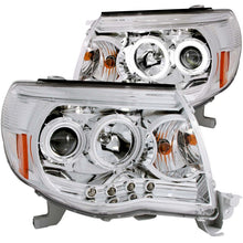 Load image into Gallery viewer, ANZO 2005-2011 Toyota Tacoma Projector Headlights w/ Halos Chrome Headlights ANZO
