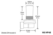 Load image into Gallery viewer, Diode Dynamics H8 HP48 LED - Cool - White (Pair) Bulbs Diode Dynamics   
