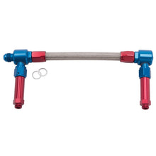 Load image into Gallery viewer, Russell Performance -8 AN to -8 AN ProFlex Demon Carb Dual Inlet Carb Kit (Red/Blue) Carburetor Fuel Inlet Kits Russell

