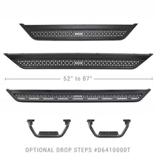 Load image into Gallery viewer, Go Rhino 21-23 Ford Bronco 2DR Sport Utility Dominator Xtreme D6 Side Steps 6in - 57in Long Side Steps Go Rhino
