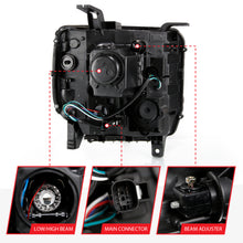Load image into Gallery viewer, ANZO 2016-2019 Gmc Sierra 1500 Projector Headlight Plank Style Black w/ Sequential Amber Signal Headlights ANZO
