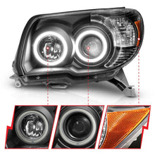 Load image into Gallery viewer, ANZO 2006-2009 Toyota 4Runner Projector Headlights w/ Halo Black Headlights ANZO
