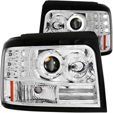 Load image into Gallery viewer, ANZO 1992-1996 Ford F-150 Projector Headlights w/ Halo Chrome w/ Side Markers and Parking Lights Headlights ANZO
