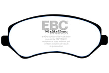 Load image into Gallery viewer, EBC 04-07 Chrysler Town &amp; Country 3.3 Rear Drums Greenstuff Front Brake Pads Brake Pads - Performance EBC   
