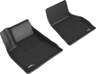 3D MAXpider 2015-2020 Tesla Model S Kagu 1st Row Floormat - Black Floor Mats - Rubber 3D MAXpider   