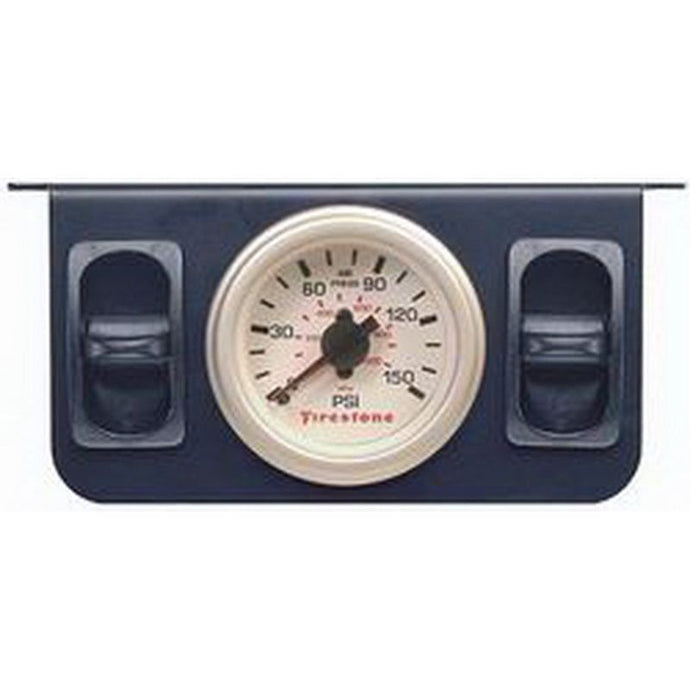 Firestone Air Adjustable Leveling Electric Control Panel w/Dual Gauge 0-150psi - White (WR17602260) Suspension Controllers Firestone