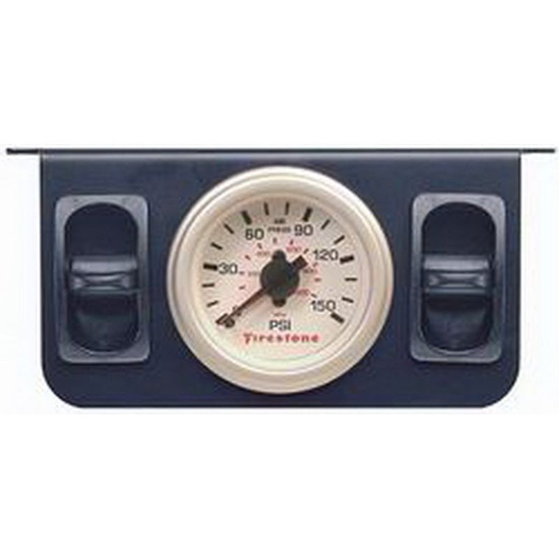 Firestone Air Adjustable Leveling Electric Control Panel w/Dual Gauge 0-150psi - White (WR17602260) Suspension Controllers Firestone