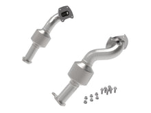 Load image into Gallery viewer, aFe Twisted Steel Down Pipe 409SS w/ Cat 16-17 Toyota Tacoma V6-3.5L Downpipes aFe
