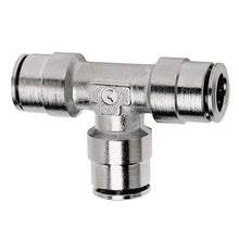 Load image into Gallery viewer, Firestone Union Tee 3/8in. Nickel Push-Lock Air Fitting - 25 Pack (WR17603105) Fittings Firestone
