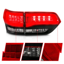 Load image into Gallery viewer, ANZO 2014-2016 Jeep Grand Cherokee LED Taillights Red/Clear Tail Lights ANZO

