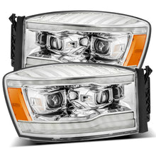 Load image into Gallery viewer, AlphaRex 06-08 Dodge Ram 1500HD LUXX LED Projector Headlights Plank Style Chrome w/Seq Signal/DRL Headlights AlphaRex
