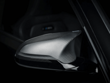 Load image into Gallery viewer, Akrapovic 2014+ BMW M3 (F80) Carbon Fiber Mirror Cap Set - Matte Carbon Accessories Akrapovic   

