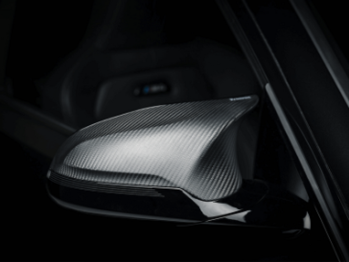 Akrapovic 2014+ BMW M3 (F80) Carbon Fiber Mirror Cap Set - Matte Carbon Accessories Akrapovic   