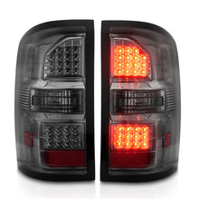 Load image into Gallery viewer, ANZO 2014-2018 GMC Sierra LED Tail Lights Black Housing Smoke Lens Tail Lights ANZO
