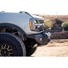 Load image into Gallery viewer, DV8 Offroad 2021+ Ford Bronco Front Bumper Winch Capable w/ Optional Bull Bar/Aux Light Opening Bumpers - Steel DV8 Offroad
